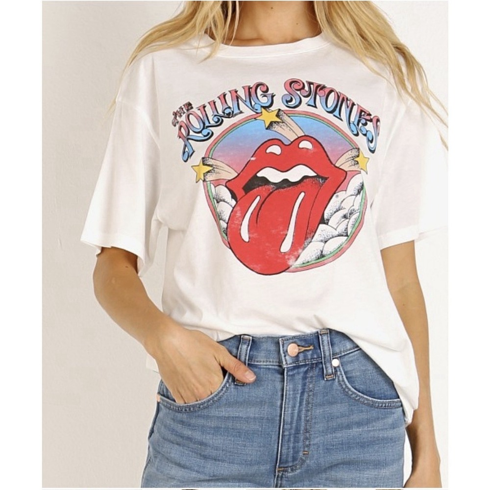 DaydreamerRolling Stonesβ Boyfriend Tee Vintage White